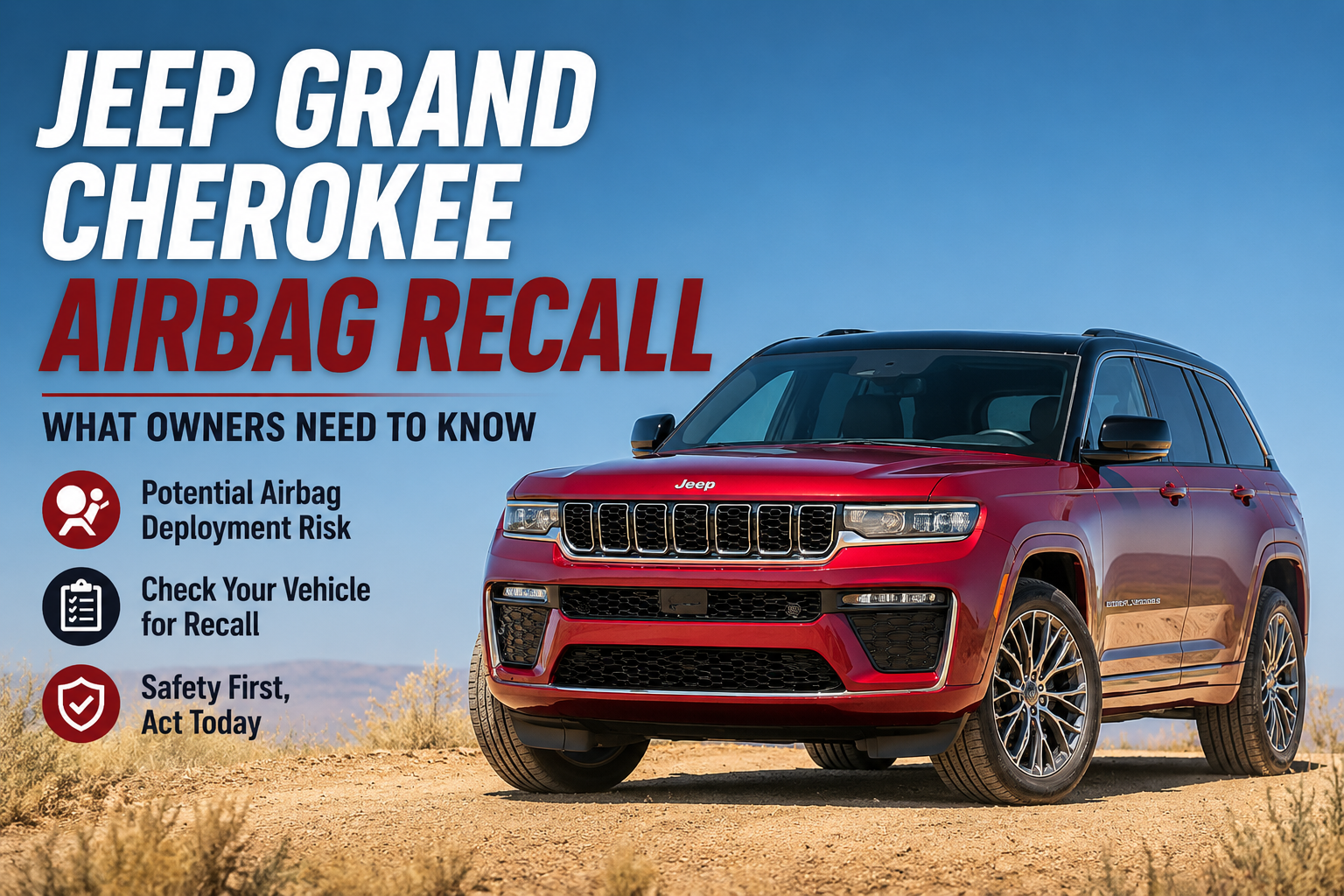 Jeep Grand Cherokee airbag recall