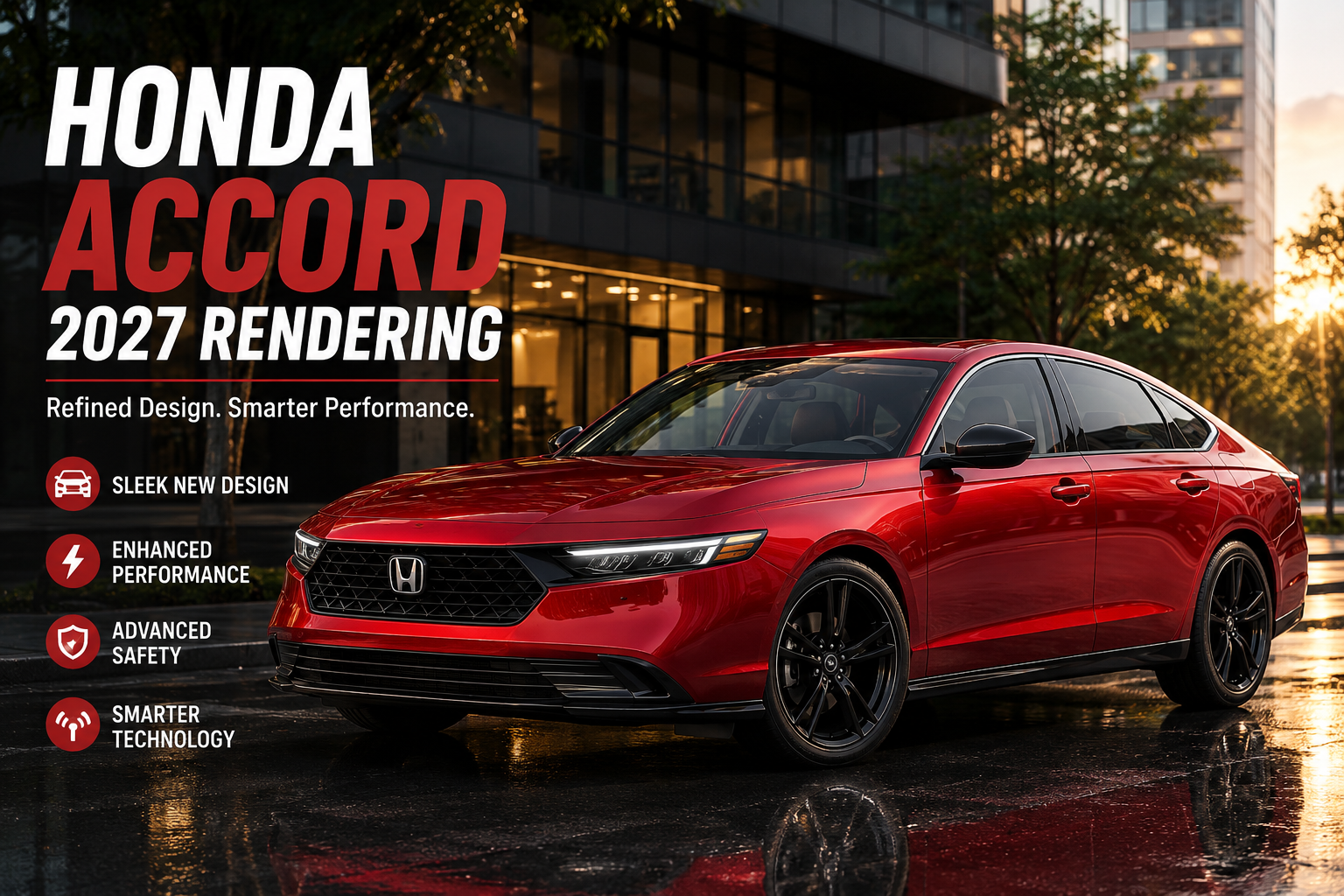 Honda Accord 2027 Rendering: A Futuristic Refresh May Be Coming