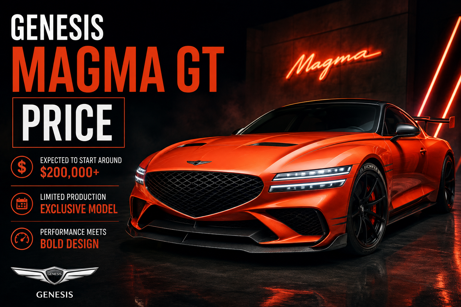Genesis Magma GT Price: Expected Cost and Release Timing